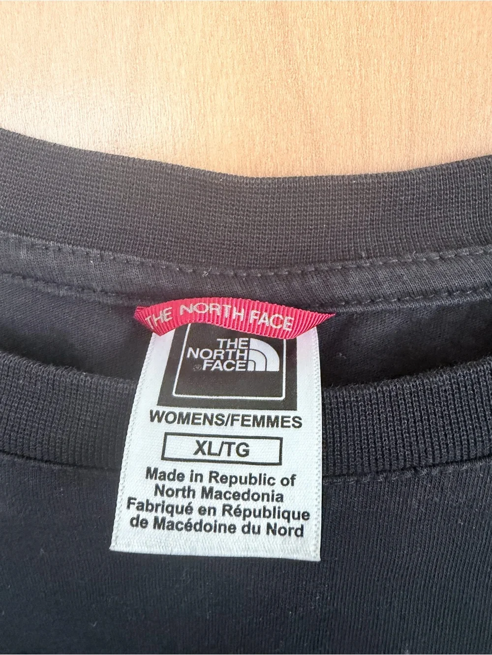 The North Face Black Tee with White Logo - Picture 2 of 3